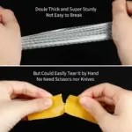 Super Sticky Resistente Clear Tape.
