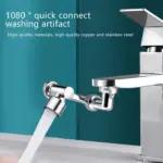 Magic Faucet Swivel 1080° Inox With Anti-Splash Filter