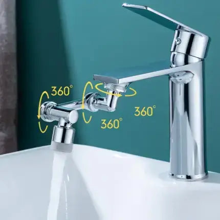 Magic Faucet Swivel 1080° Inox With Anti-Splash Filter