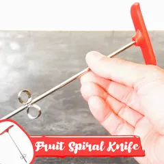 Fruit Spiral Knife with various fruits and vegetables