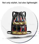 Drawstring Foldable Large Capacity Travel Sports Backpack