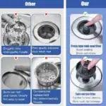 Enhanced Sink Drain Filter Core