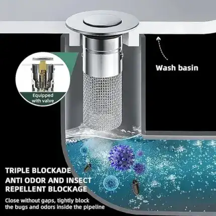 Stainless Steel Floor Drain Filter – Keep Odors Out & Bugs Away!