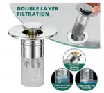 Stainless Steel Floor Drain Filter – Keep Odors Out & Bugs Away!