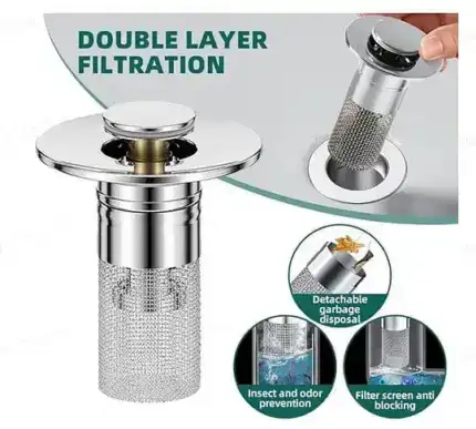 Stainless Steel Floor Drain Filter – Keep Odors Out & Bugs Away!
