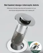 Stainless Steel Floor Drain Filter – Keep Odors Out & Bugs Away!