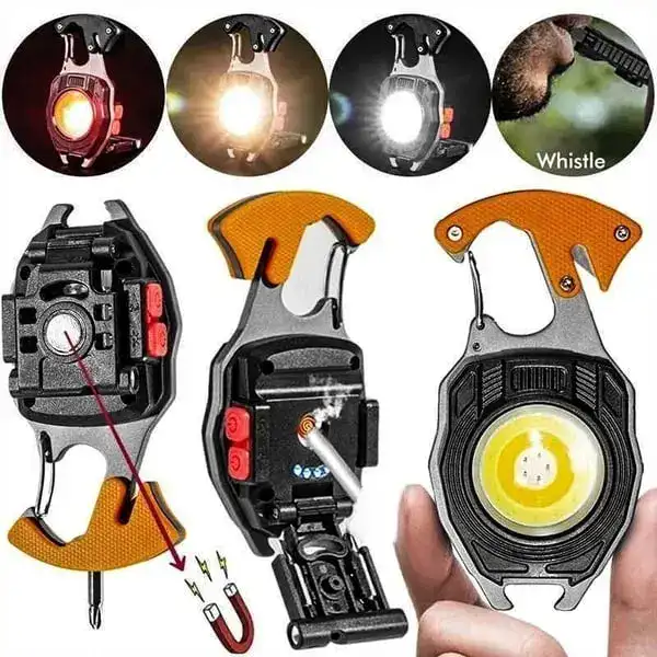 Multi-Functional Keychain Light