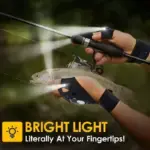 LED Flashlight Waterproof Gloves | Practical Durable Fingerless Gloves