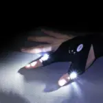 LED Flashlight Waterproof Gloves | Practical Durable Fingerless Gloves