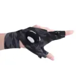 LED Flashlight Waterproof Gloves | Practical Durable Fingerless Gloves