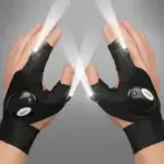 LED Flashlight Waterproof Gloves | Practical Durable Fingerless Gloves